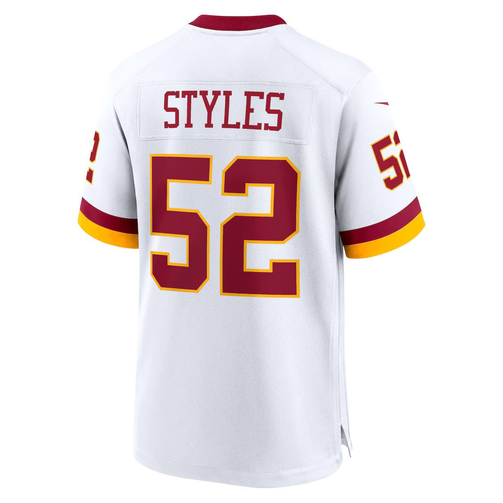 W.Commanders #52 Sonny Styles White Game Super Bowl Era Stitched American Football Jersey