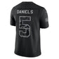 W.Commanders #5 Jayden Daniels Black 2026 Salute to Service Stitched Limited Football Jersey