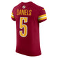 W.Commanders #5 Jayden Daniels Burgundy Team Vapor F.U.S.E. Elite Stitched American Football Jerseys