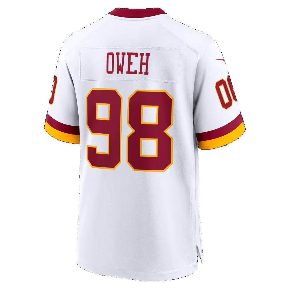 W.Commanders #98 Odafe Oweh White Game Football Jersey