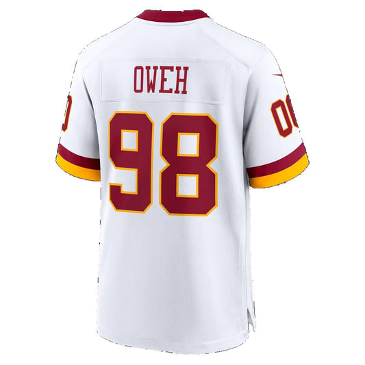 W.Commanders #98 Odafe Oweh White Game Football Jersey