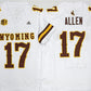 W.Cowboys #17 Josh Allen White 2026 F.U.S.E. Stitched Football American College Jerseys