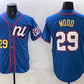 Washington Nationals National League #29 James Wood Blue 2025 All-Star Edition Limited Stitched Baseball Jersey