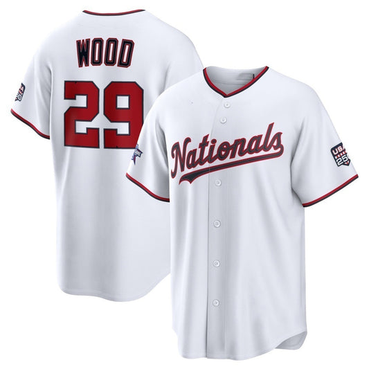 Washington Nationals #29 James Wood 2026 All-Star Game White Replica Baseball Jersey