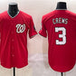 Washington Nationals #3 Dylan Crews Red Limited Stitched Baseball Jersey