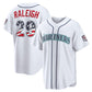 Seattle Mariners #29 Cal Raleigh USA 250 Fourth of July Home Stadium Jersey - White Puhics