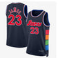 PH.76ers #23 LeBron James Black Swingman Jersey - Icon Edition Stitched American Basketball Jersey