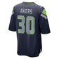 S.Seahawks #30 Cam Akers College Navy Team Game Stitched American Football Jerseys