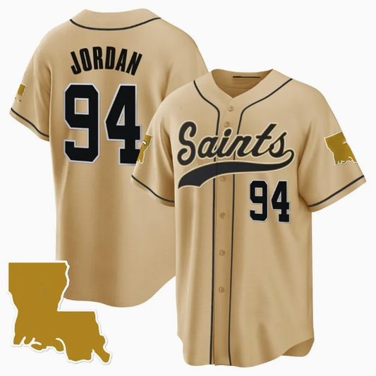 NO.Saints #94 Cameron Jordan Gold 1987 Legacy Cool Base Jersey – All Stitched American Football Jersey