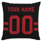 Custom SF.49ers Pillow Decorative Throw Pillow Case - Print Personalized Football Team Fans Name & Number Birthday Gift Football Pillows