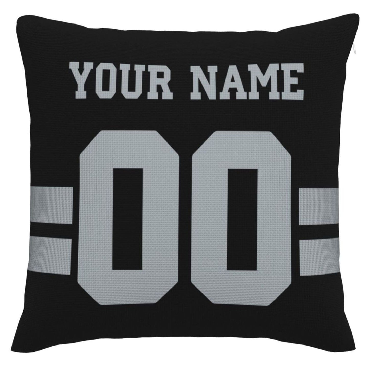 Custom LV.Raiders Pillow Decorative Throw Pillow Case - Print Personalized Football Team Fans Name & Number Birthday Gift Football Pillows