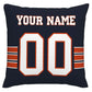 Custom C.Bears Pillow Decorative Throw Pillow Case - Print Personalized Football Team Fans Name & Number Birthday Gift Football Pillows