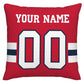 Custom NE.Patriots Pillow Decorative Throw Pillow Case - Print Personalized Football Team Fans Name & Number Birthday Gift Football Pillows