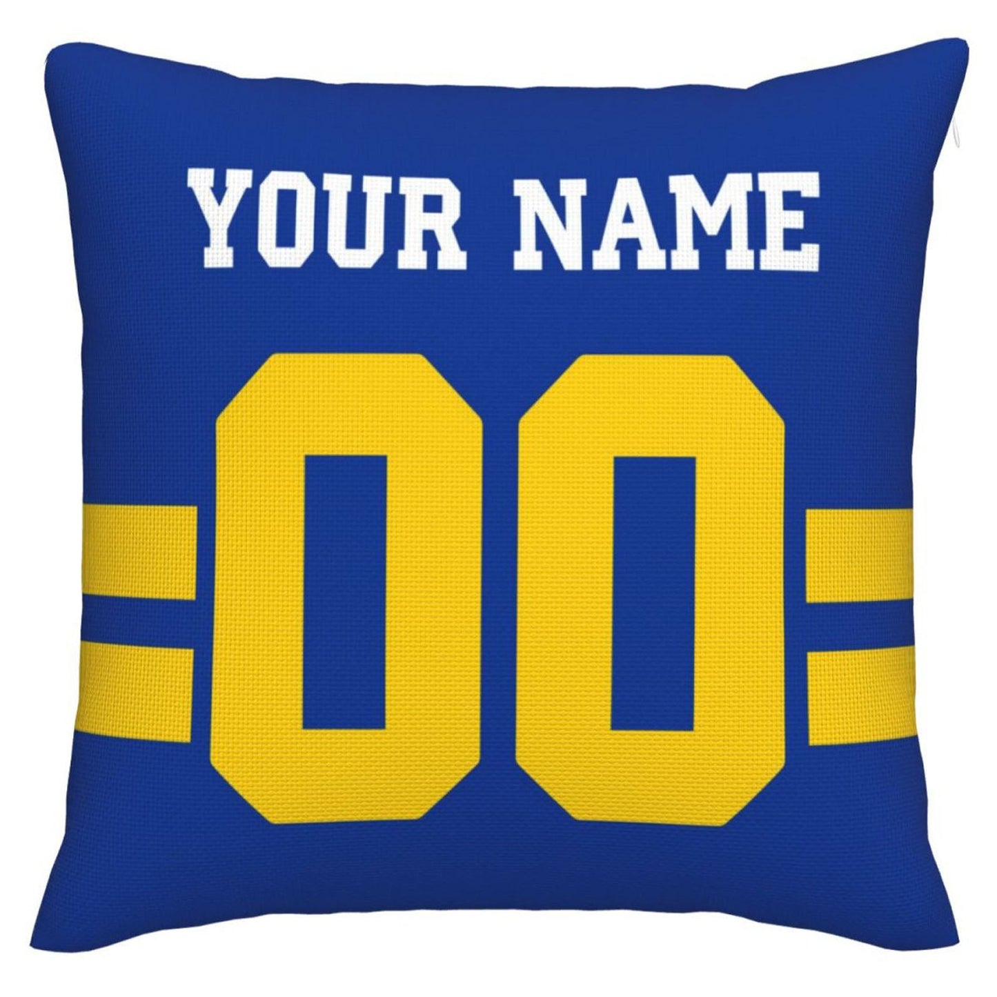 Custom LA.Rams Pillow Decorative Throw Pillow Case - Print Personalized Football Team Fans Name & Number Birthday Gift Football Pillows