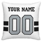 Custom LV.Raiders Pillow Decorative Throw Pillow Case - Print Personalized Football Team Fans Name & Number Birthday Gift Football Pillows