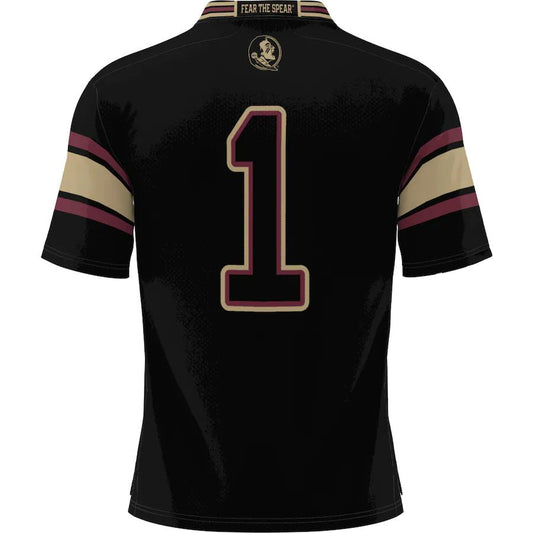 #1 F.State Seminoles ProSphere Endzone Football Jersey Black Stitched American College Jerseys