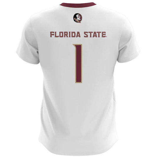 #1 F.State Seminoles ProSphere Home Gameday Greats Unisex Soccer Team Jersey White Stitched American College Jerseys