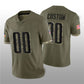Custom P.Eagles Football Jerseys ACTIVE PLAYER 2022 Olive Salute To Service Limited Stitched Jersey