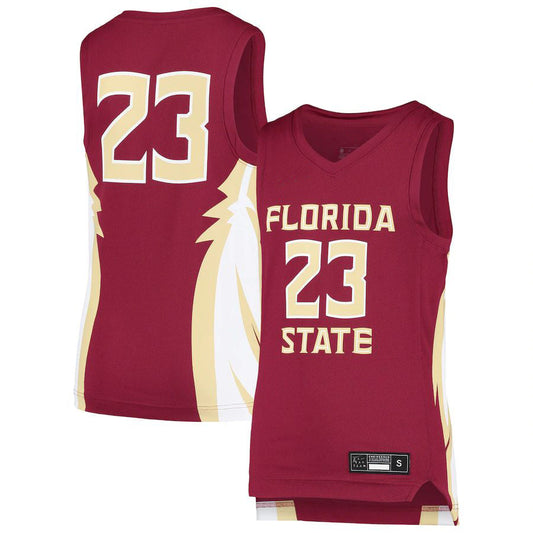 #23 F.State Seminoles Team Replica Basketball Jersey Garnet Stitched American College Jerseys