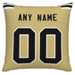 Custom NO.Saints Pillow Decorative Throw Pillow Case - Print Personalized Football Team Fans Name & Number Birthday Gift Football Pillows