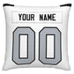 Custom L.Raiders Pillow Decorative Throw Pillow Case - Print Personalized Football Team Fans Name & Number Birthday Gift Football Pillows