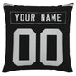 Custom L.Raiders Pillow Decorative Throw Pillow Case - Print Personalized Football Team Fans Name & Number Birthday Gift Football Pillows