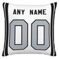 Custom L.Raiders Pillow Decorative Throw Pillow Case - Print Personalized Football Team Fans Name & Number Birthday Gift Football Pillows