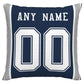 Custom D.Cowboys Pillow Decorative Throw Pillow Case - Print Personalized Football Team Fans Name & Number Birthday Gift Football Pillows