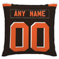 Custom C.Browns Pillow Decorative Throw Pillow Case - Print Personalized Football Team Fans Name & Number Birthday Gift Football Pillows