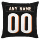 Custom C.Bengals Pillow Decorative Throw Pillow Case - Print Personalized Football Team Fans Name & Number Birthday Gift Football Pillows