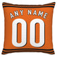 Custom C.Bengals Pillow Decorative Throw Pillow Case - Print Personalized Football Team Fans Name & Number Birthday Gift Football Pillows