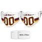 Custom W.Commanders Face Covering Football Team Decorative Adult Face Mask With Filters PM 2.5 White 2-Pack