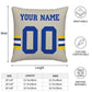 Custom LA.Rams Pillow Decorative Throw Pillow Case - Print Personalized Football Team Fans Name & Number Birthday Gift Football Pillows