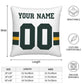 Custom GB.Packers Pillow Decorative Throw Pillow Case - Print Personalized Football Team Fans Name & Number Birthday Gift Football Pillows