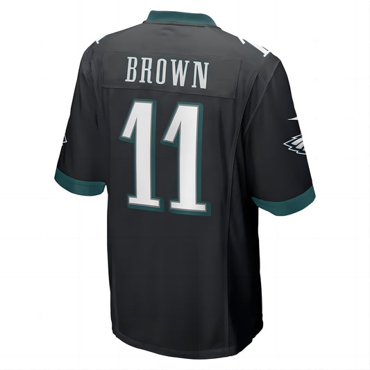 P.Eagles #11 A.J. Brown Midnight Green Player Game Jersey Stitched American Football Jerseys