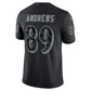 B.Ravens #89 Mark Andrews Black RFLCTV Limited Jersey Stitched American Football Jerseys