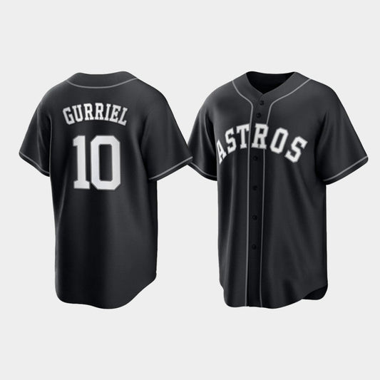Baseball Houston Astros Yuli Gurriel 2021 All Black Fashion Jersey