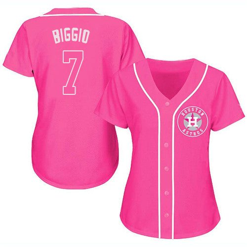 Baseball Jersey Houston Astros Craig Biggio Pink Fashion Stitched Jerseys