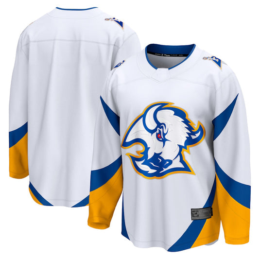 B.Sabres Fanatics Branded Special Edition 2.0 Breakaway Blank Jersey  White Stitched American Hockey Jerseys