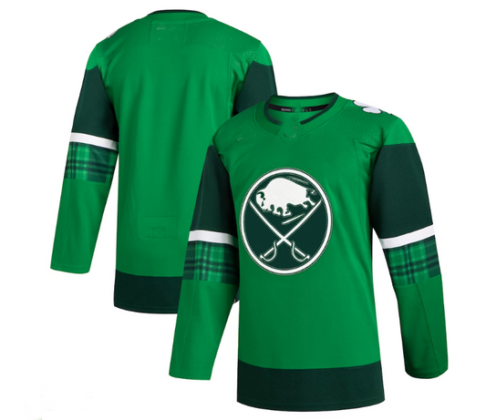 B.Sabres 2023 St. Patrick's Day Primegreen Authentic Jersey - Kelly Green Stitched American Hockey Jerseys