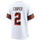 C.Browns #2 Amari Cooper White Alternate Game Jersey Stitched American Football Jerseys
