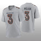 D.Broncos #3 Russell Wilson Gray Atmosphere Game Jersey Stitched American Football Jerseys