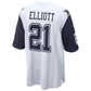 D.Cowboys #21 Ezekiel Elliott White Alternate Game Jersey Stitched American Football Jerseys