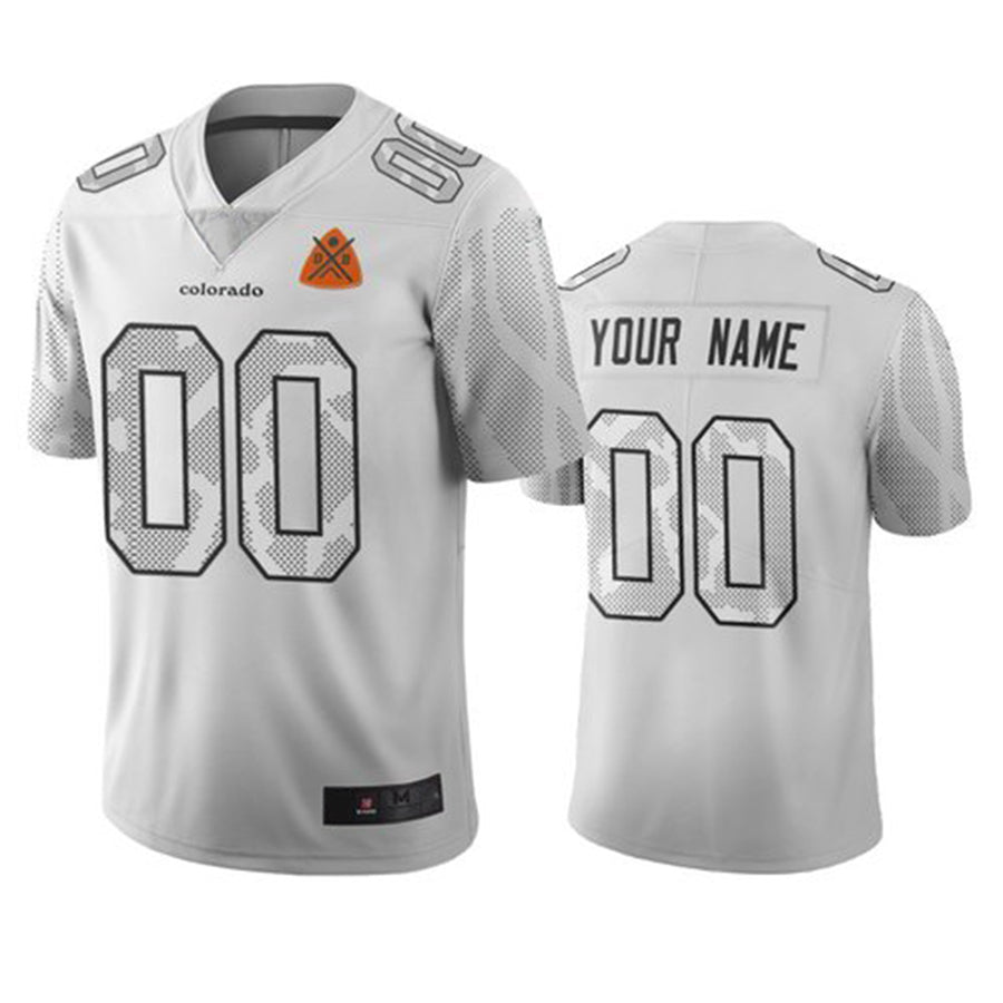Custom D.Broncos White Vapor Limited City Edition Jersey Stitched Jers