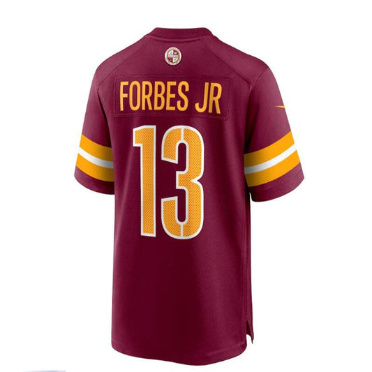 W.Commanders #13 Emmanuel Forbes 2023 Draft First Round Pick Game Jersey - Burgundy Stitched American Football Jerseys