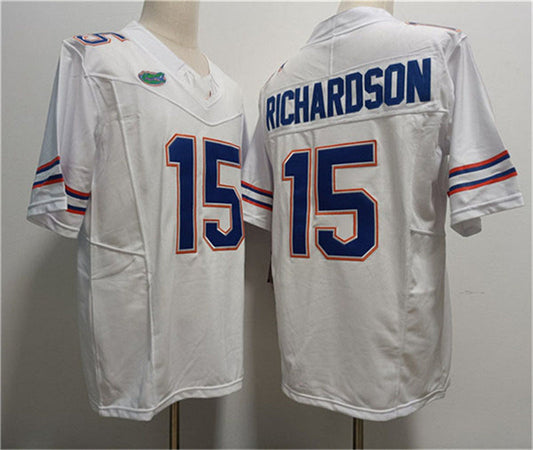 F.Gators #15 Anthony Richardson White Stitched Jersey College Jerseys