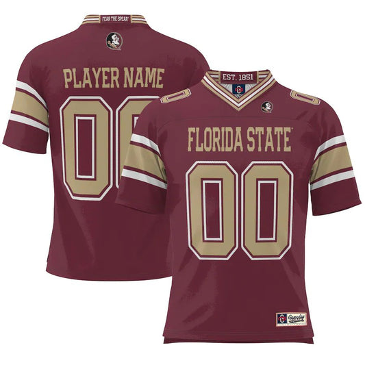 Custom F.State Seminoles ProSphere NIL Pick-A-Player Football Jersey American Stitched College Jerseys