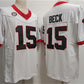 G.Bulldogs #15 Carson Beck White Stitched Jersey College Jerseys