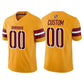 Custom W.Commanders Gold Vapor Limited Jersey Football Stitched Jerseys