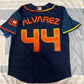 Baseball Jerseys New Houston Astros 44 Yordan Alvarez Navy Stitched 2022 Space City Connect Jerseys